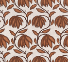 Desert Floral Pillow Cover in Ochre