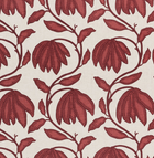 Desert Floral Pillow Cover in Sunbaked Red