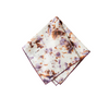 Rose marble linen napkin with painterly print