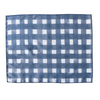 Blue Cross Hatch linen placemat styled on dining table