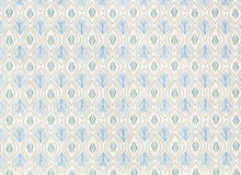 Edward Floral Pillow Cover in Blue and Green, Merika Meyer Textiles