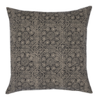 Floral Pillow Cover in Noir