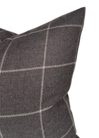 Bancroft Wool Pillow Cover in Sable Brown, Schumacher Textiles