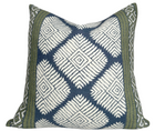 Austin Pillow Cover in Bluestone + Green