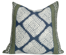 Austin Pillow Cover in Bluestone + Green