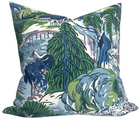 Pagoda Pillow Cover in Blue