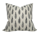 Hollyhock Pillow Cover in Jet, McLaurin + Piercy Textiles