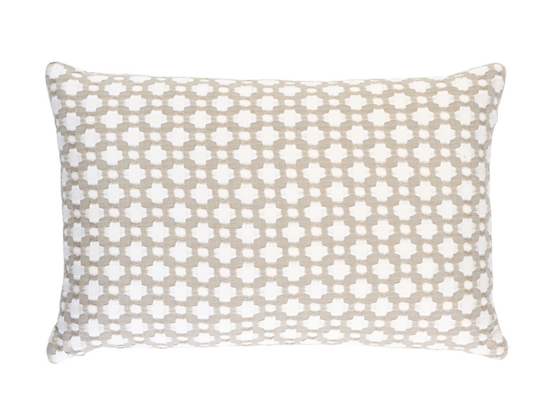 Betwixt Pillow Cover in Stone, Schumacher Textiles