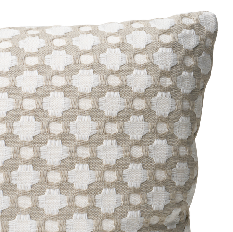 Betwixt Pillow Cover in Stone, Schumacher Textiles