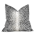 Antelope Pillow Cover in Charcoal