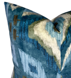 Artesian Velvet Pillow Cover in Mineral, Thibaut Pillows