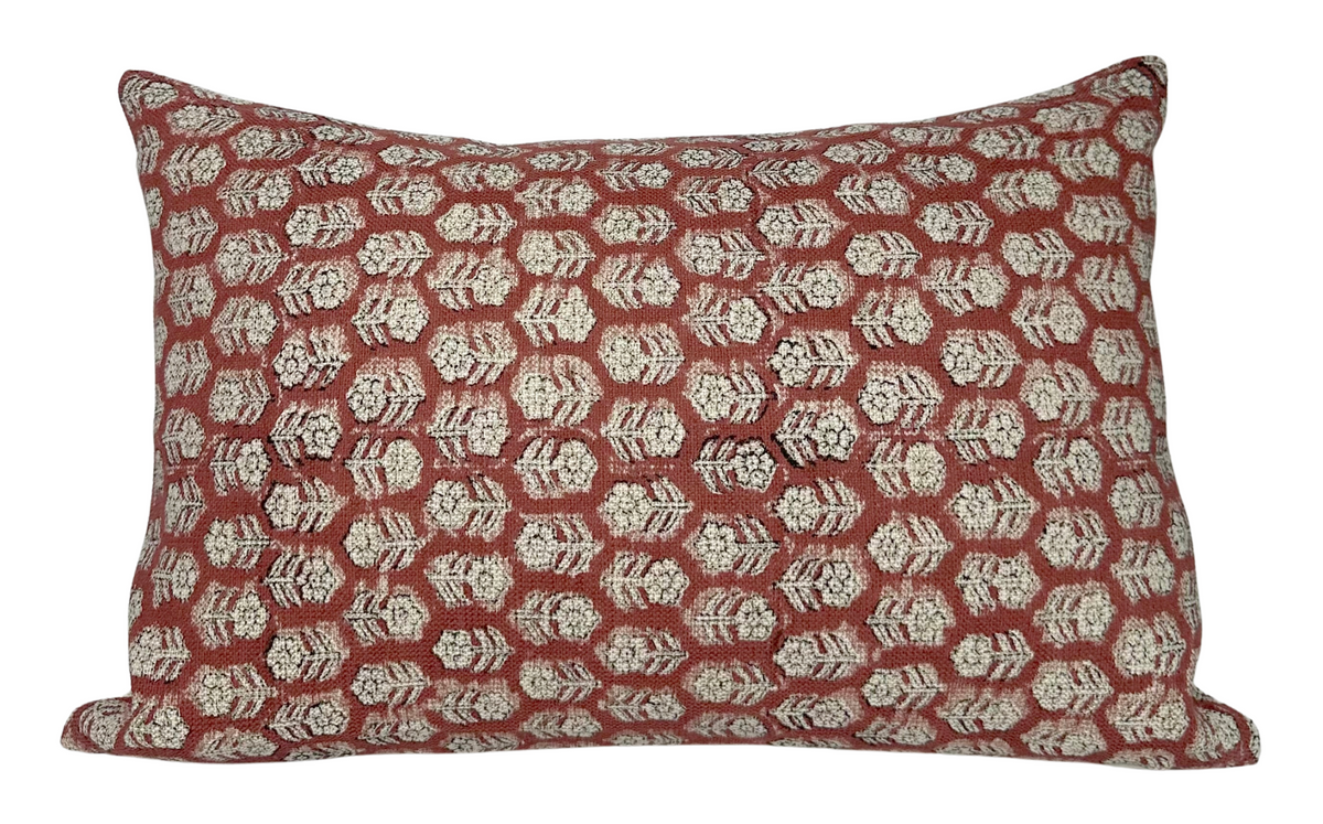 Floral Pillow Cover in Saffron