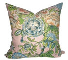 Peony Garden Floral Pillow Cover in Blush