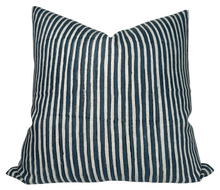 Ticking Pillow Cover in Indian Teal, Walter G Textiles