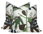 Matisse Leaf Pillow Cover in Green, Thibaut Pillows