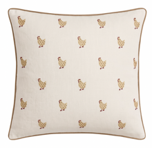 Chicken Woven Pillow Cover in Ivory, Schumacher Textiles
