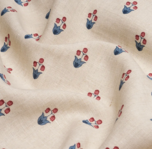 Moira Floral Pillow Cover in Red + Blue, Schumacher Textiles