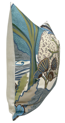 Albero Pillow Cover in Sage and Beige, Thibaut Pillows
