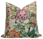 Peony Garden Floral Pillow Cover in Beige, Thibaut Pillows