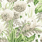 Dahlia spring green floral pillow cover styled