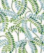 Augusta Pillow Cover in Blue Green, Thibaut Pillows