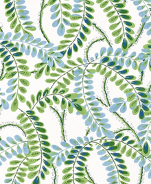 Augusta Pillow Cover in Blue Green, Thibaut Pillows