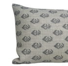 Rajmata Pillow Cover in Grey, Peter Dunham Textiles
