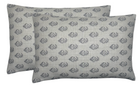 Rajmata Pillow Cover in Grey, Peter Dunham Textiles