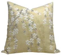 Weeping Blossom Pillow Cover in Gold, Thibaut Pillows