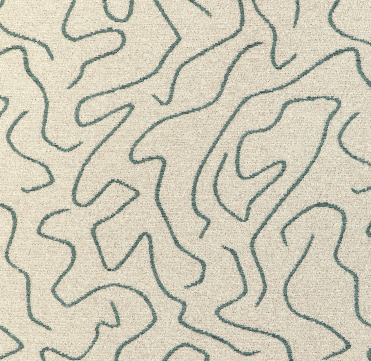 Abstract Boucle Pillow Cover in Ocean