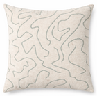 Abstract Boucle Pillow Cover in Ocean