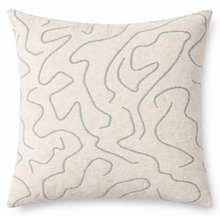 Abstract Boucle Pillow Cover in Ocean