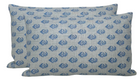 Rajmata Pillow Cover in Mist Indigo, Peter Dunham Textiles