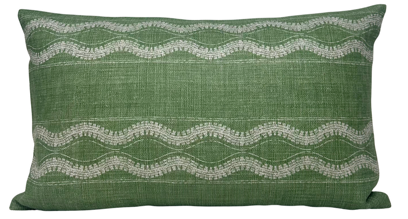 Zanzibar Pillow Cover in Green, Peter Dunham Textiles