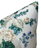 Hidcote Floral Pillow Cover in Ivory Green, Thibaut Pillows