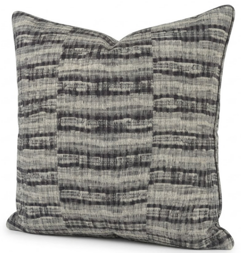 Thalassa Pillow Cover in Charcoal 05, Zak + Fox Textiles