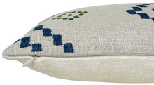 Taj Pillow Cover in Indigo/Green, Peter Dunham Textiles