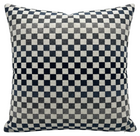 Mercer Check Woven Pillow Cover in Indigo Grey