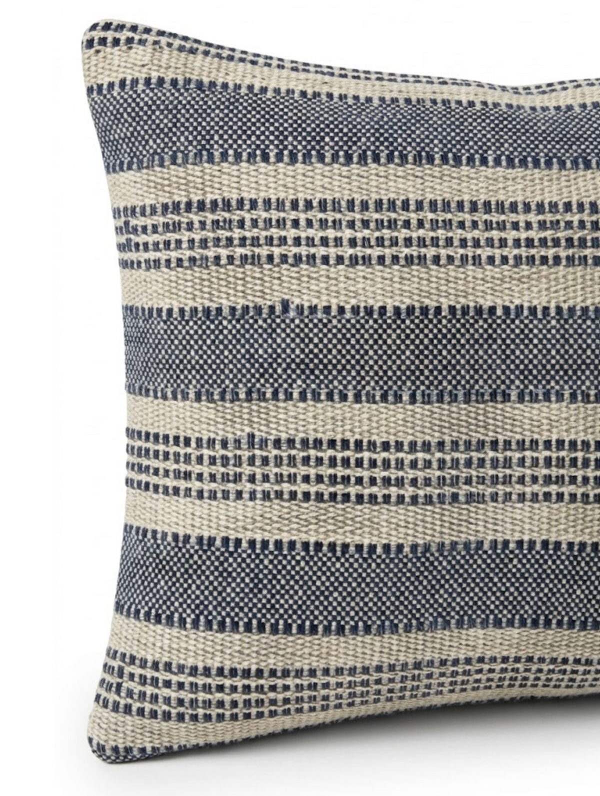 Amida Woven Pillow Cover in Indigo Natural, Peter Dunham Textiles