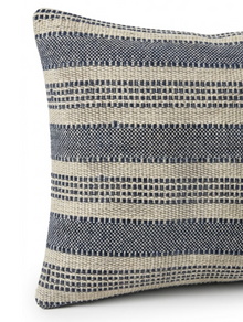 Amida Woven Pillow Cover in Indigo Natural, Peter Dunham Textiles
