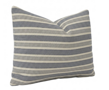 Amida Woven Pillow Cover in Indigo Natural, Peter Dunham Textiles