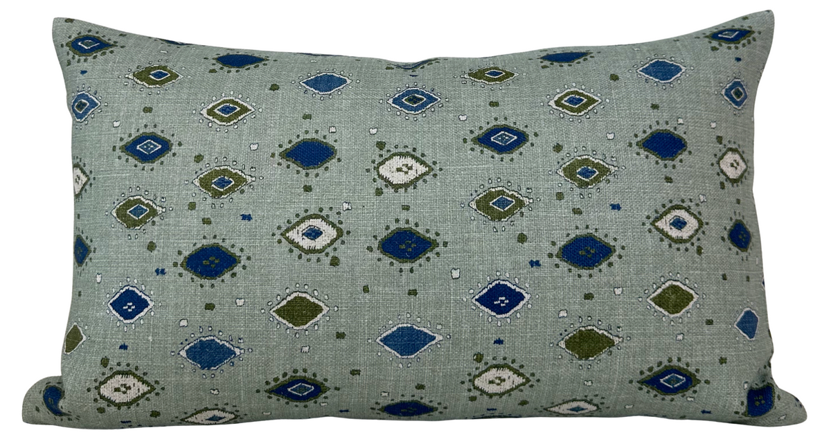 Oona Pillow Cover in Ocean Indigo, Peter Dunham Textiles