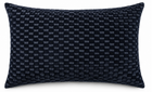 Marlow Cut Velvet Pillow Cover in Midnight