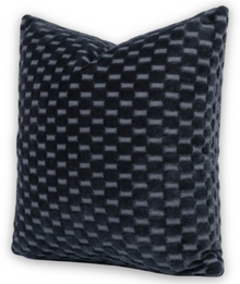 Marlow Cut Velvet Pillow Cover in Midnight