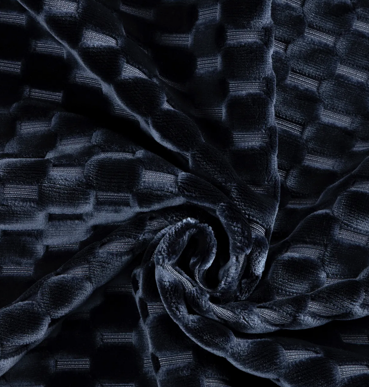 Marlow Cut Velvet Pillow Cover in Midnight