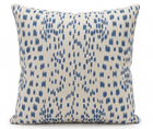 Les Touches Pillow Cover in Cadet Blue