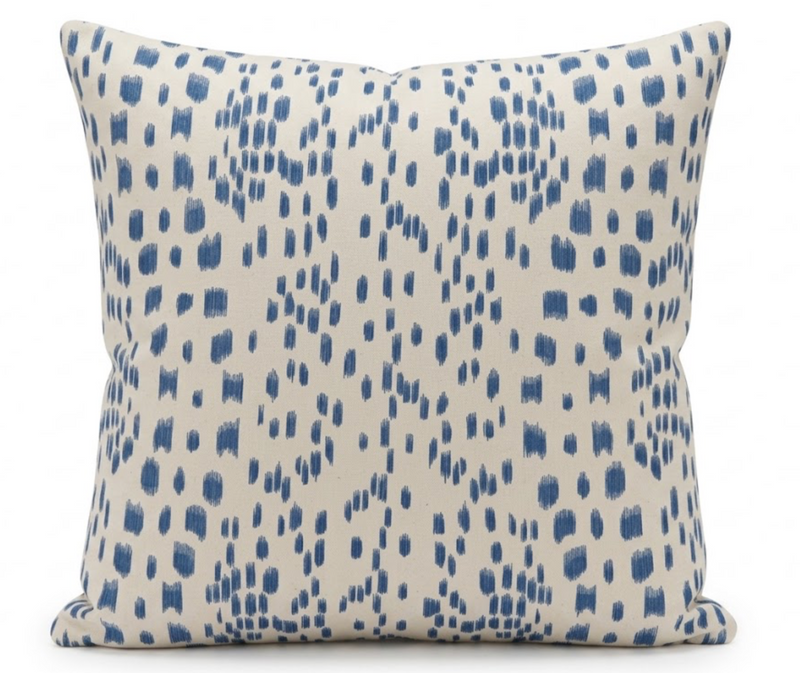 Les Touches Pillow Cover in Cadet Blue