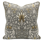 Snakeshead Pillow Cover in Grey Gold