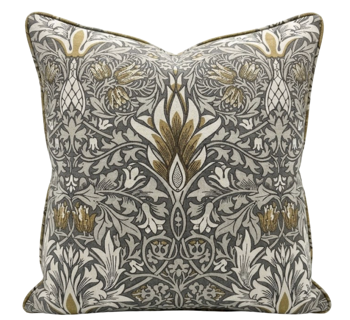 Snakeshead Pillow Cover in Grey Gold