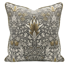 Snakeshead Pillow Cover in Grey Gold